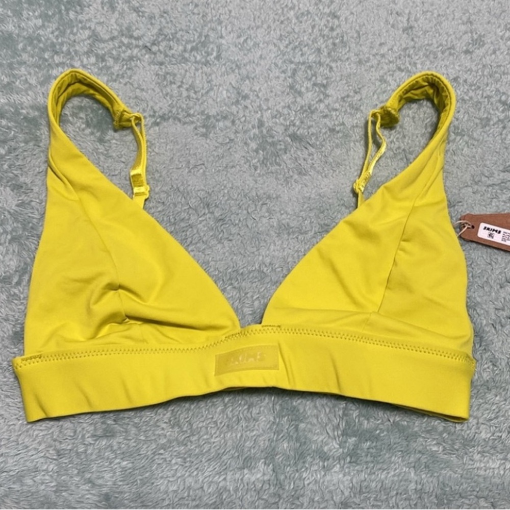 SKIMS signature swim citrus plunge bikini top